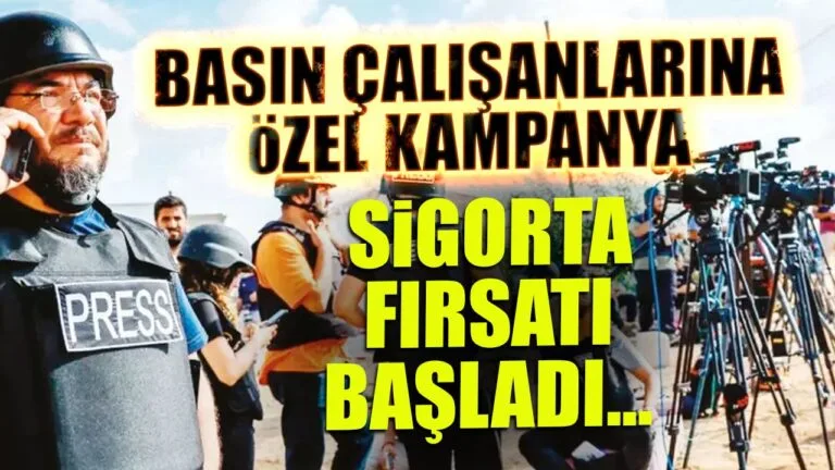 Türkiye Sigorta, basın mensupları ve yakınlarına özel kampanyasını güncelledi. Kasko,