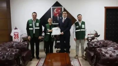 Bulancak Kaymakamı Ömer Faruk Tuncer, Giresun Yeşilay Temsilcisi Bekir Yücel