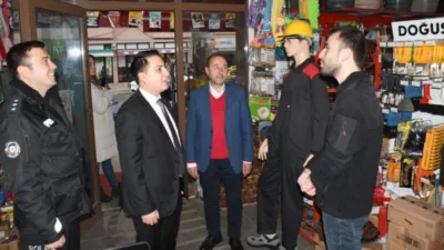 Dereli Kaymakamı, esnaf ziyaretinde bulundu.
