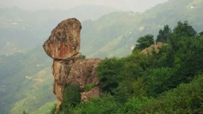 Giresun’un efsanesi Gelin Kayası, turizme kazandırılıyor.