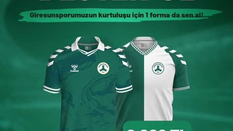 Giresunspor Forma Kampanyası Giresunspor, taraftarlarını forma almaya ve desteklerini sosyal medyada paylaşmaya davet