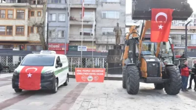 Giresun'un Görele Belediyesine yeni iş makineleri