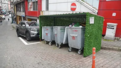 Giresun'da çöp konteynerlerine çevresel dokunuş