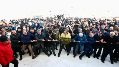 Ordu'nun Akkuş ilçesinde 5. Argan Yaylası Kar Festivali gerçekleştirildi.