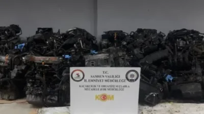 Milyonlarca liralık gümrük kaçağı otomobil motoru ele geçirildi