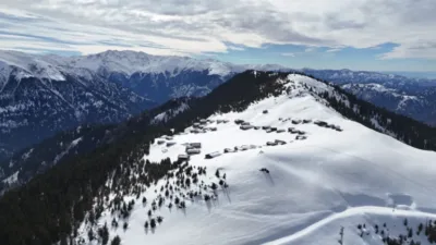 Rize’de aralıklarla etkisini sürdüren karın ardından beyaz örtüyle kaplanan Kaçkar