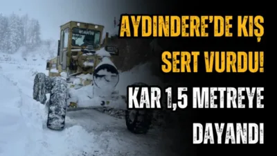 Bulancak Aydındere beldesi'nde yoğun kar yağışı etkisini sürdürmeye devam ediyor.