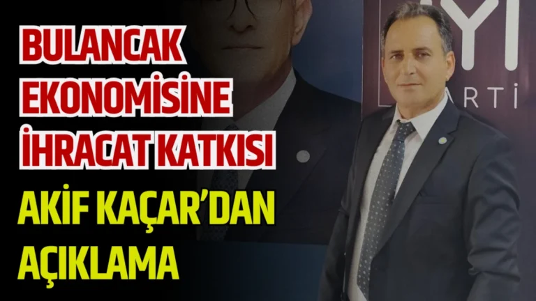 İYİ Parti Bulancak İlçe Başkanı Akif Kaçar, yalnızca siyasetle değil