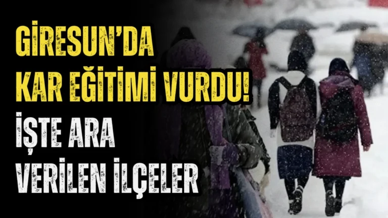 Giresun genelinde etkisini sürdüren yoğun kar yağışı ve olumsuz hava