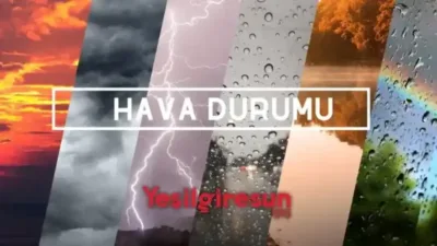 Giresun genelinde 12 Şubat Perşembe günü hava sıcaklıklarının hissedilir derecede