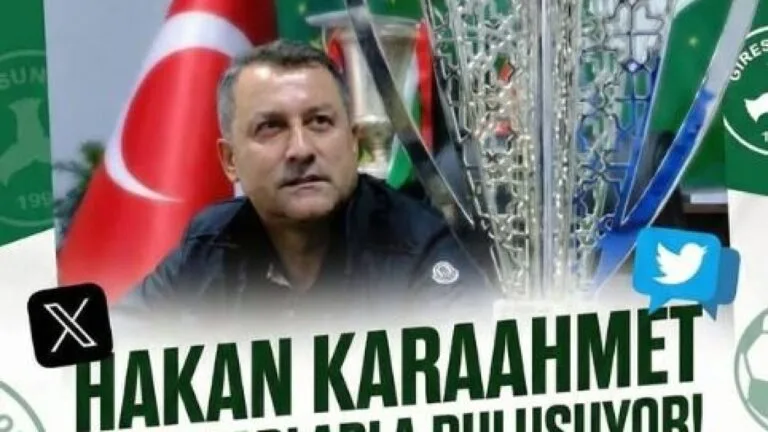 Giresunspor'un Efsane Başkanı Karaahmet taraftarlara sohbet odasında buluşuyor