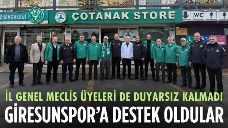 Giresun İl Genel Meclisi üyeleri, zor günlerden geçen Giresunspor için