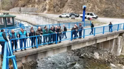 Giresun'da Melikli Köprüsü inşaatı sürüyor