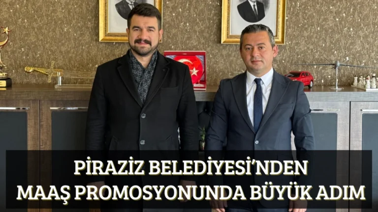 Piraziz Belediyesi’nden Maaş Promosyonunda Büyük Adım Piraziz Belediyesi ile VakıfBank arasında imzalanan 3 yıllık maaş promosyonu