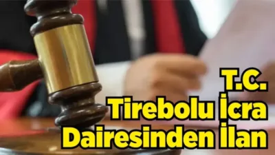 Tirebolu İcra Dairesi, bir borçtan dolayı Giresun, Tirebolu, İstiklal Mahallesi'nde