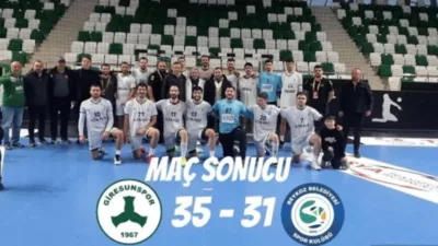 Hentbol Süper Ligi’nde mücadele eden Giresunspor Hentbol, sahasında Beykoz Belediyespor’u