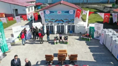 Giresun’da alabalık yetiştiriciliğinde verimliliği artırmak amacıyla yürütülen proje kapsamında modern