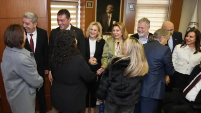 Giresun Belediyesi’nde bayramlaşma programı, Ramazan Bayramı’nın ilk gününde yoğun katılımla