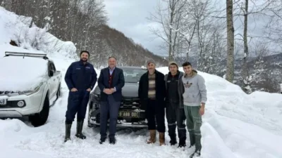 Giresun’un Bulancak ilçesine bağlı Aydındere Beldesi’nde, bir vatandaşın yardım çağrısına
