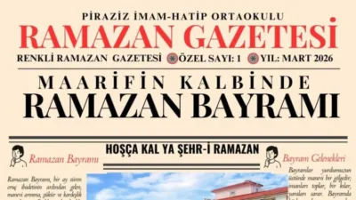 Piraziz İmam Hatip Ortaokulu öğrencileri, "Maarifin Kalbinde Ramazan" projesi kapsamında