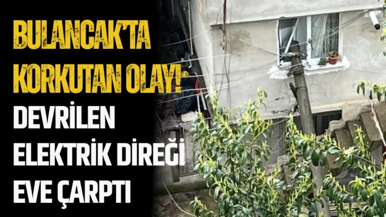 Bulancak’ta devrilen elektrik direği, İsmetpaşa Mahallesi Şehit Fevzi Güney Caddesi’nde