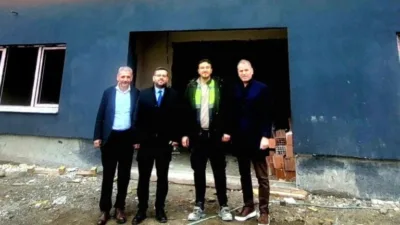 Dereli’de yapımı süren yeni Öğretmenevi ve Akşam Sanat Okulu inşaatında