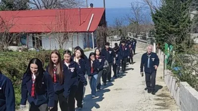 Giresun İzcilik Kulübü ile Pirazizli lise öğrencilerinin katıldığı izcilik kampı,