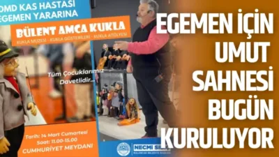 Bulancak’ta, DMD kas hastası Egemen’e destek amacıyla Bulancak Belediyesi tarafından