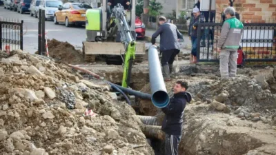 Giresun’da su ve kanalizasyon çalışmaları kapsamında içme suyu ve kanal