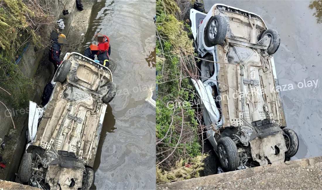 Tirebolu Yılgın mevkii sahil yolunda meydana gelen kazada, bir aracın