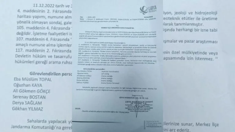Giresun’da maden arama tartışması yeni bir aşamaya geçti. Lidya Madencilik,