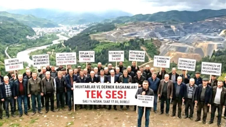 Dereli’de vahşi madencilik tartışması yeni bir aşamaya taşındı. Dereli Doğa