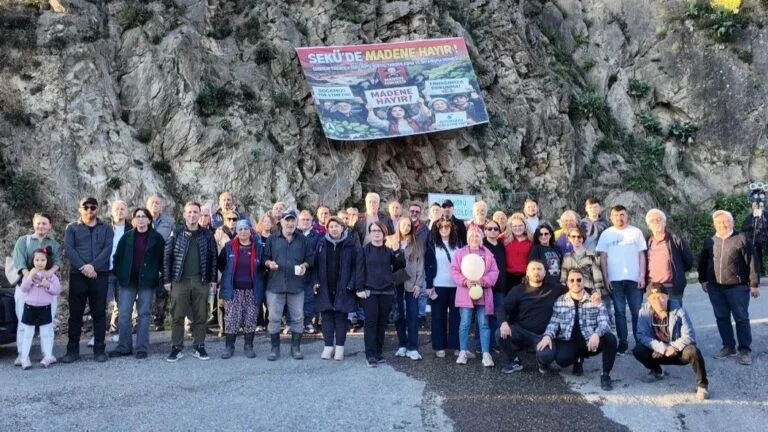 Giresun’un Sekü Köyü’nde maden arama faaliyetlerine karşı yerel halkın başlattığı