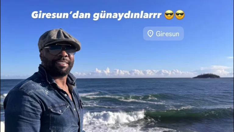 Pascal Nouma, reklam çekimleri için geldiği Giresun’da vatandaşların yoğun ilgisiyle