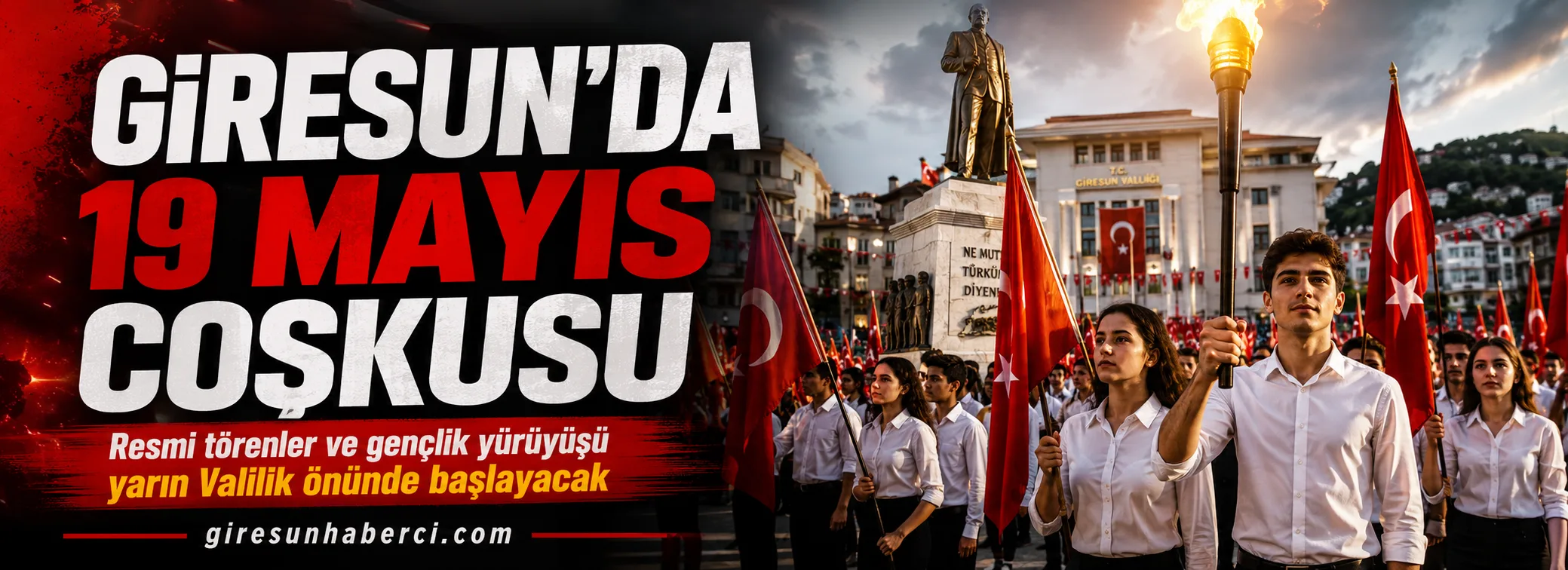 Giresun’da Millî Mücadele Ateşi’nin 107. yılı, resmi törenler ve gençlik