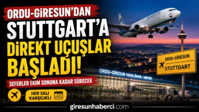 Ordu-Giresun Havalimanı’ndan Stuttgart’a direkt uçuşlar yaz sezonuyla birlikte yeniden başladı.