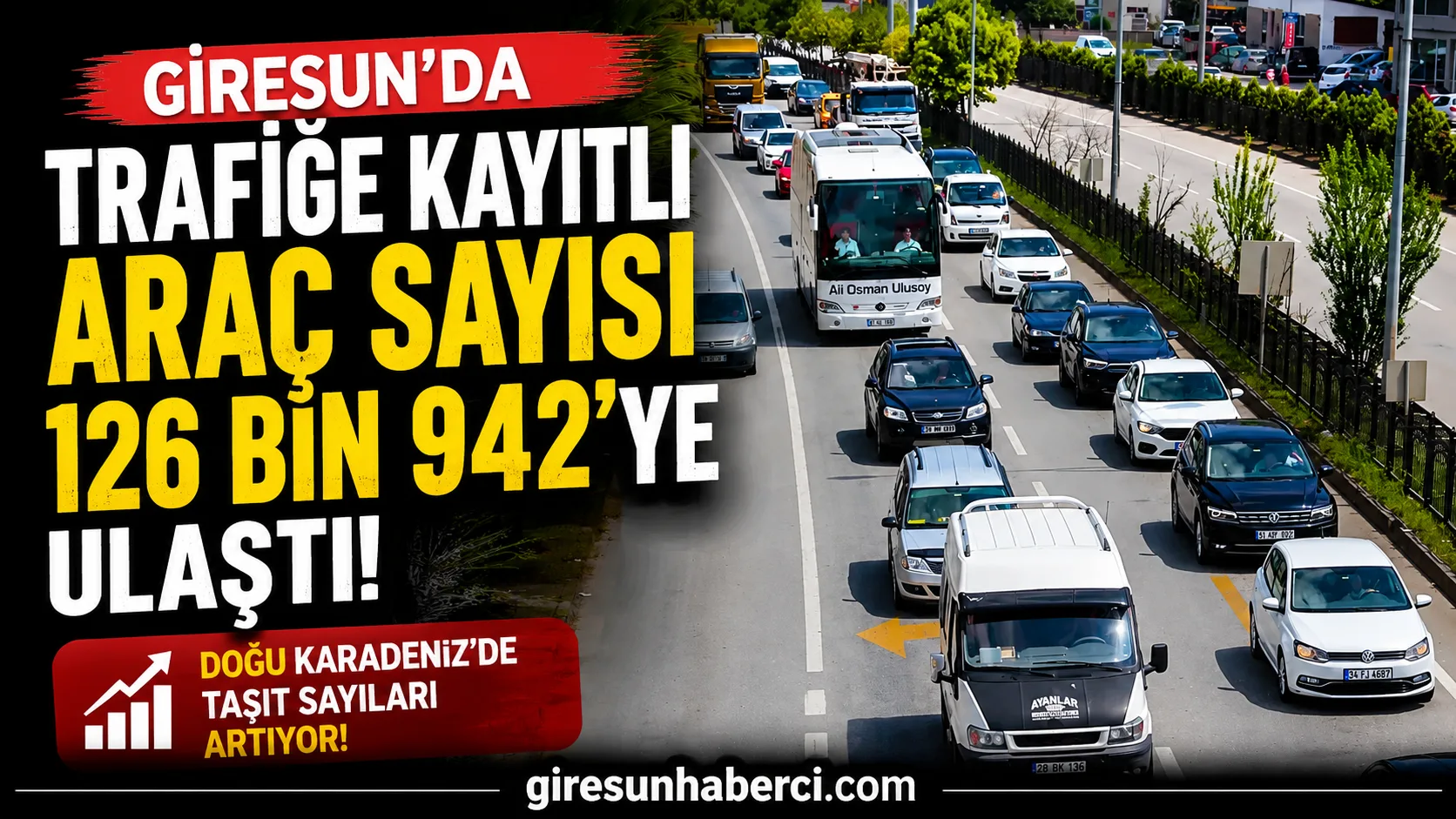 TÜİK’in nisan ayı motorlu kara taşıtları istatistikleri açıklandı. Doğu Karadeniz’de