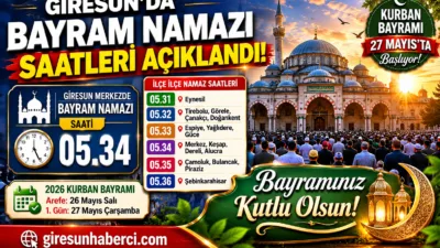 Kurban Bayramı’na kısa süre kala Giresun merkez ve ilçelerinde bayram