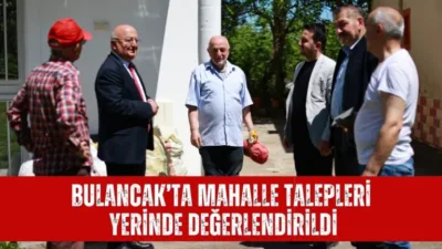 Bulancak Belediye Başkan Vekili Reşat Nuri Özdemir, Şemsettin Mahallesi’nde vatandaşların