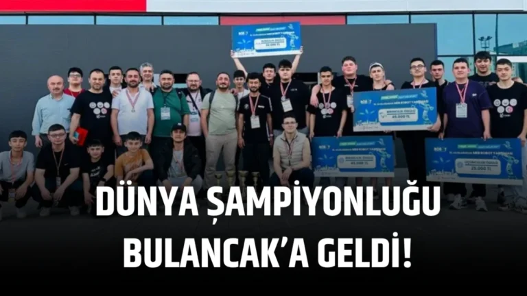 Dünya Şampiyonluğu Bulancak’a Geldi! Antalya’da düzenlenen 18. Uluslararası MEB Robot Yarışması’nda büyük başarıya imza