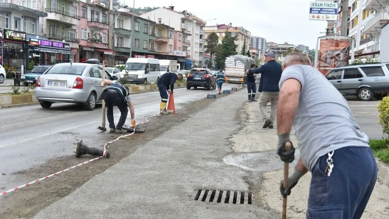 Görele’de taşımalı doğalgaz sistemi için yürütülen altyapı çalışmalarında önemli bir