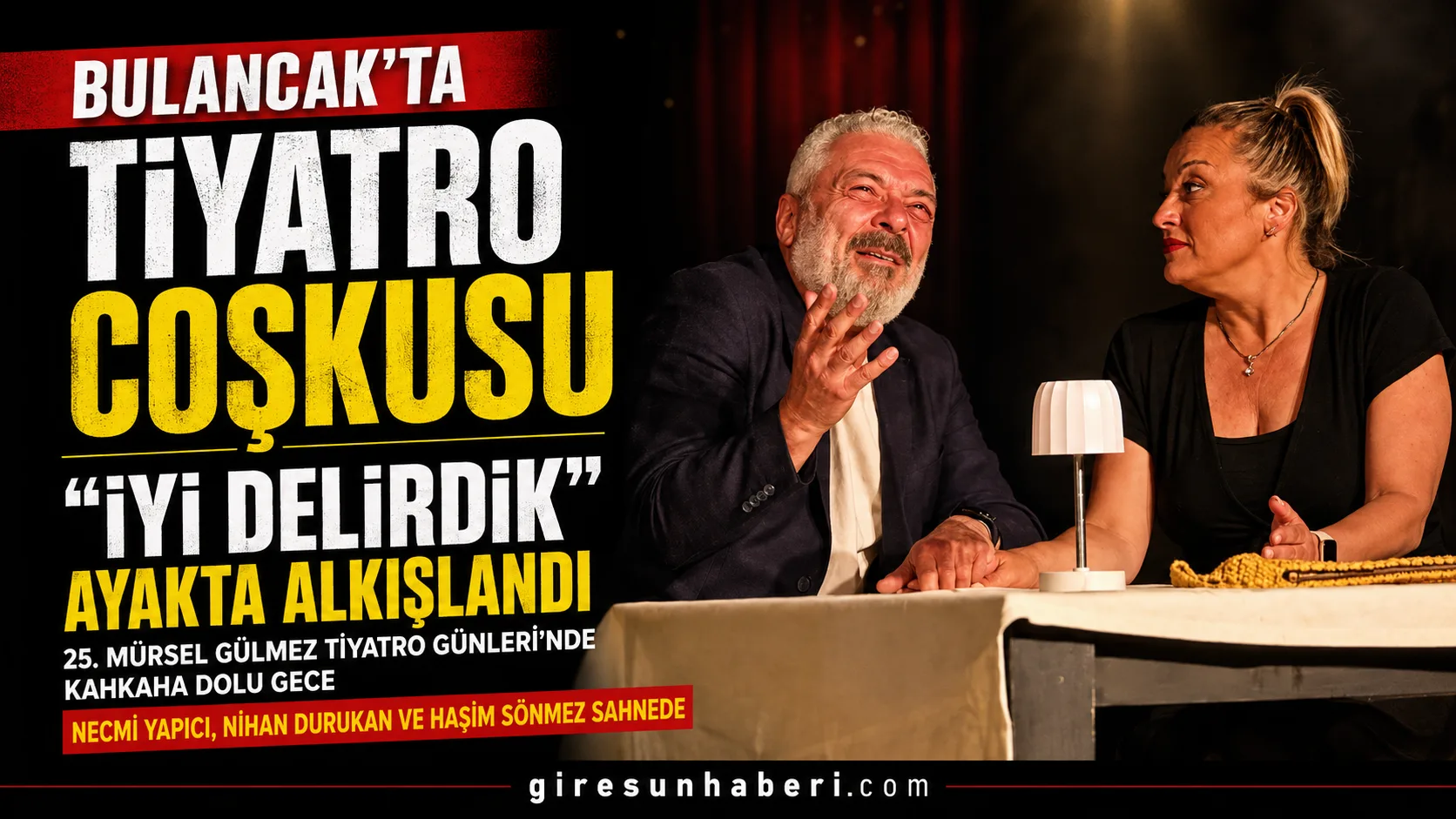 Bulancak Sanat Tiyatrosu’nun düzenlediği 25. Mürsel Gülmez Tiyatro Günleri, sanatseverleri