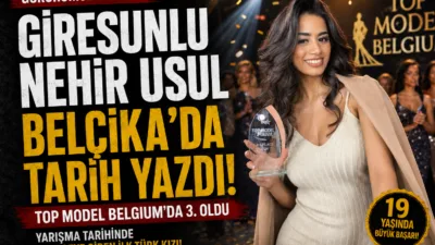 Nehir Usul, Belçika’da düzenlenen Top Model Belgium yarışmasında üçüncü olarak