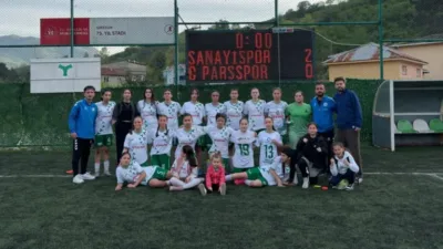 Giresun Sanayispor U15 takımı, şampiyonluk yolundaki son maçında Ordu Pars