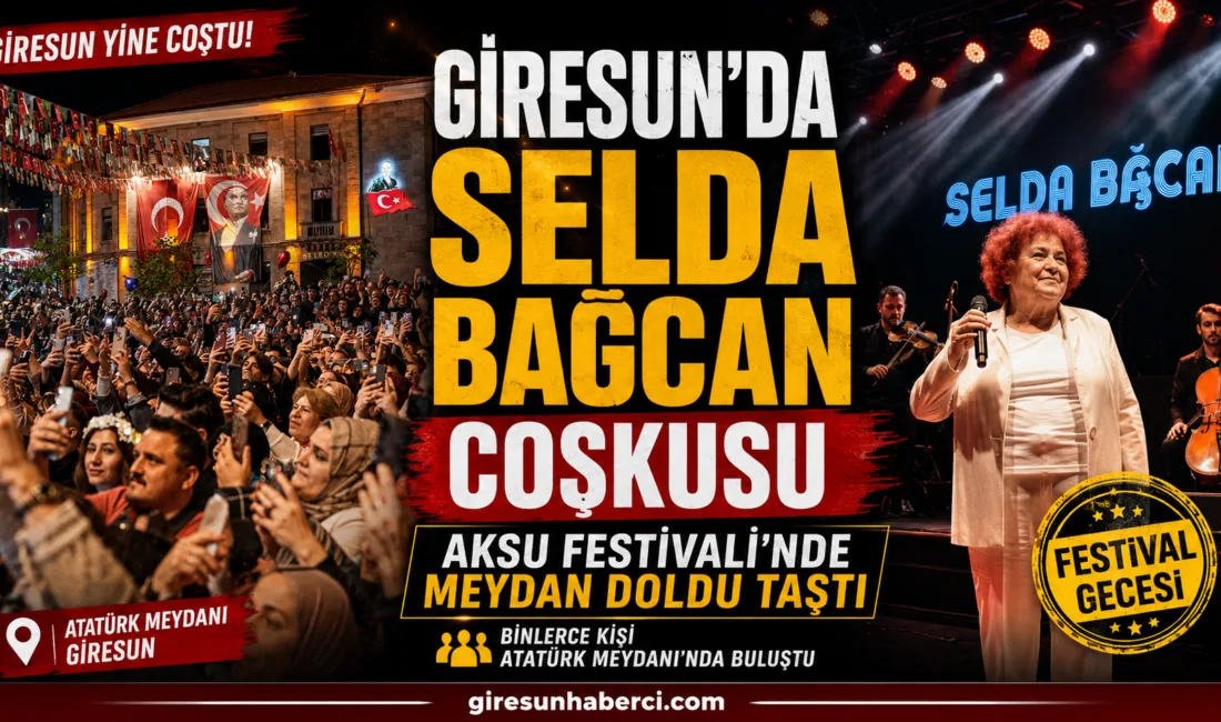 Uluslararası Giresun Aksu Festivali kapsamında sahne alan Selda Bağcan, Atatürk