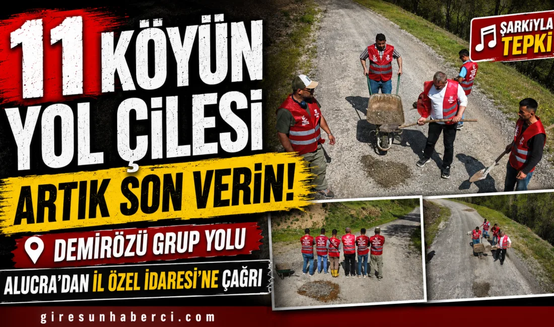 Alucra’da 11 köyün kullandığı Demirözü grup yolunun durumu siyasetin gündemine