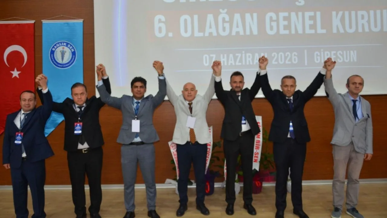 Sağlık-Sen Giresun Şubesi’nin 6. Olağan Genel Kurulu’nda mevcut başkan Ogün
