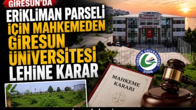 Giresun İdare Mahkemesi, Erikliman Mahallesi’ndeki tartışmalı taşınmazın “Üniversite Gelişim Alanı”