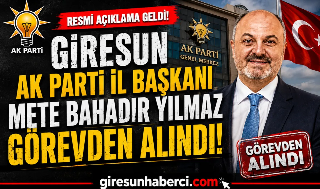 AK Parti’de Giresun’un da aralarında bulunduğu dört ilde görev değişikliğine