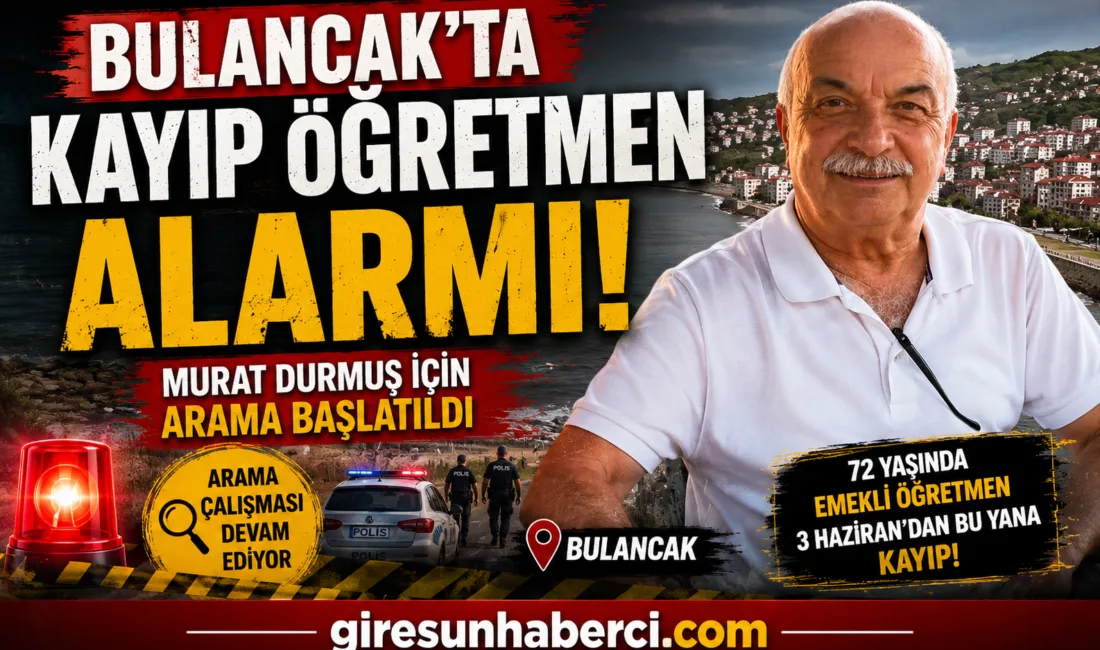 Bulancak’ta yaşayan 72 yaşındaki emekli öğretmen Murat Durmuş’tan 3 Haziran
